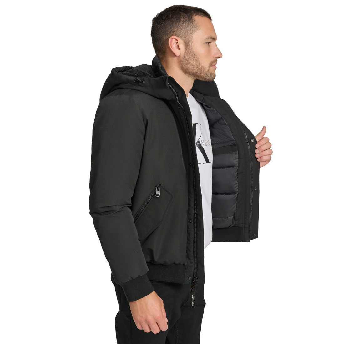 Parka 'Arctic Faille Parka Bomber with Sherpa lined Hood' pour Hommes