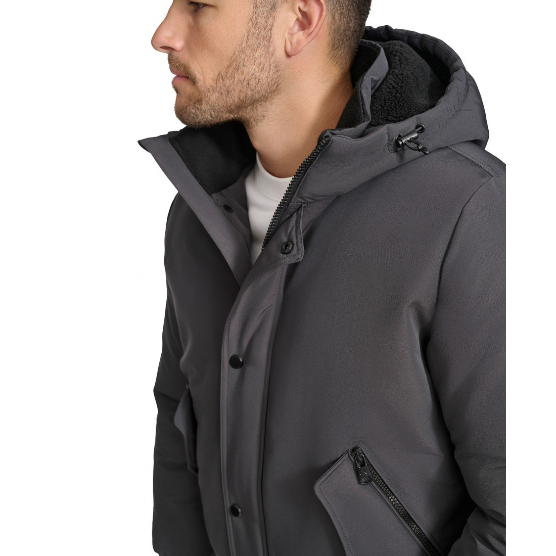 Parka 'Arctic Faille Parka Bomber with Sherpa lined Hood' pour Hommes