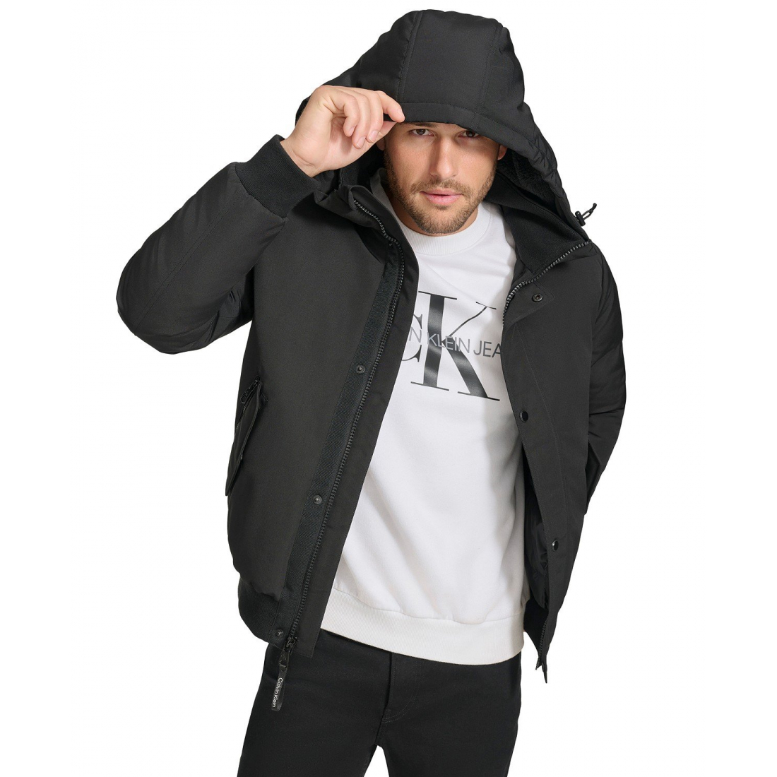 Parka 'Arctic Faille Parka Bomber with Sherpa lined Hood' pour Hommes