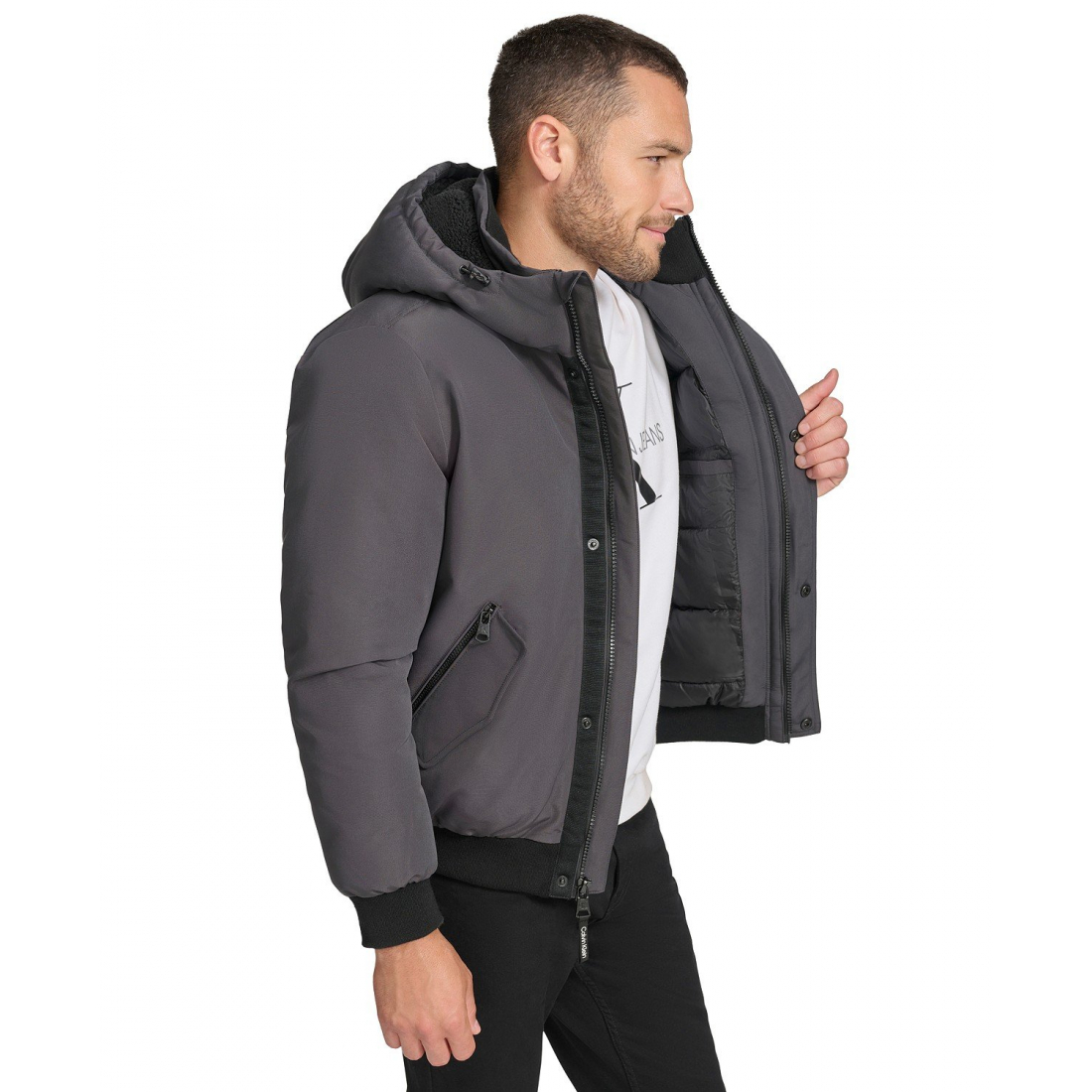 Parka 'Arctic Faille Parka Bomber with Sherpa lined Hood' pour Hommes