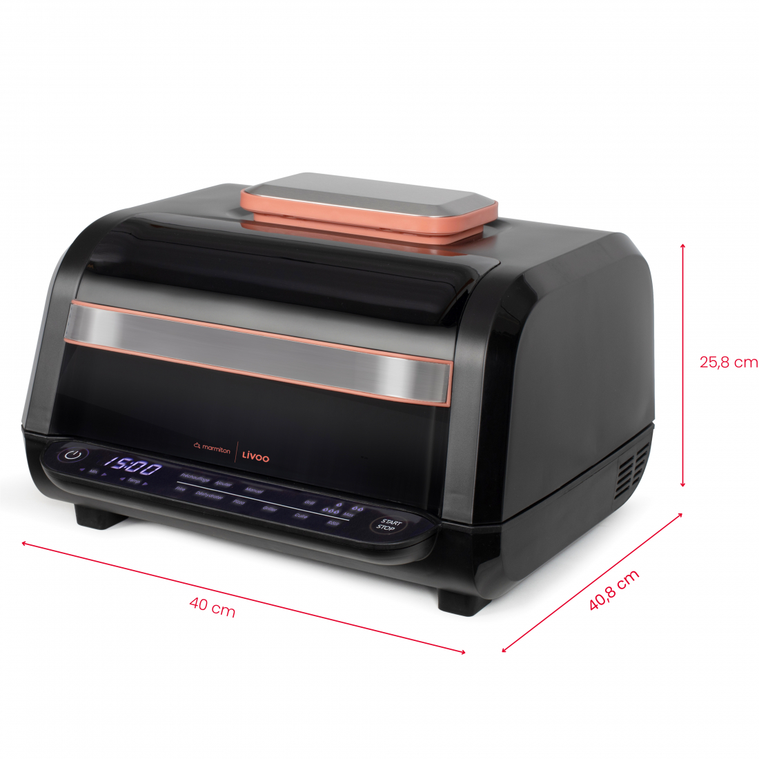 x Marmiton Oil-Free Fryer & Grill 6 L