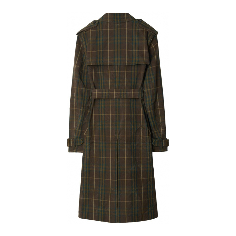 'Checked' Trenchcoat für Herren