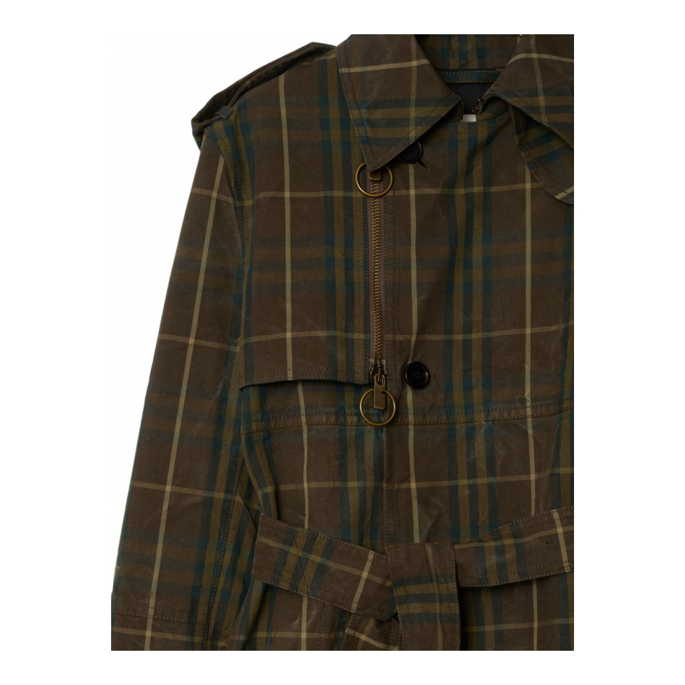 'Checked' Trenchcoat für Herren