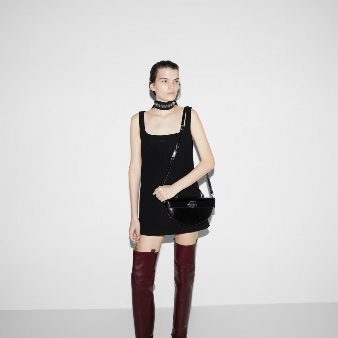 'Small Crescent-Shaped' Henkeltasche für Damen