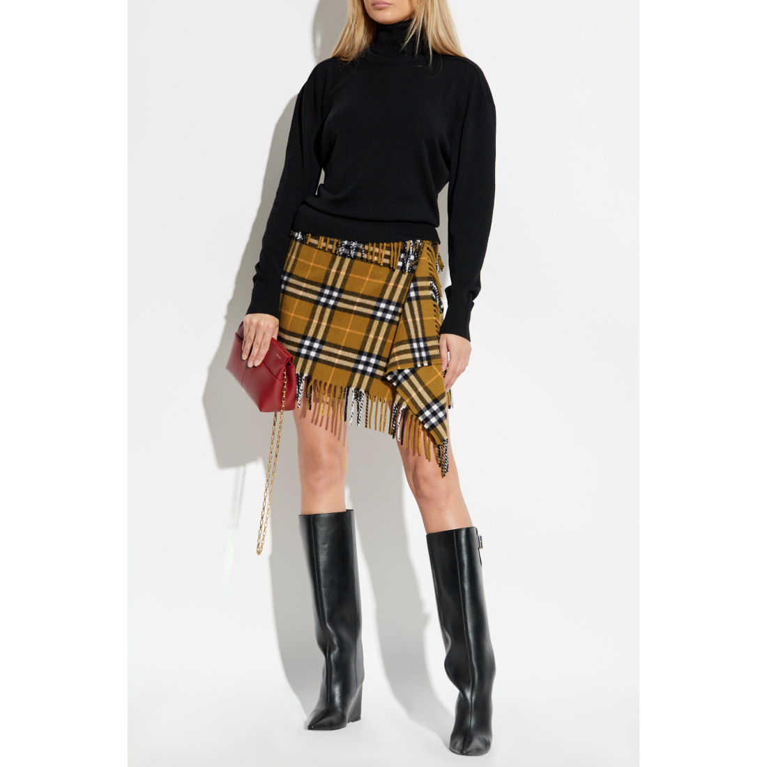 Mini Jupe 'Decorative Buckle' pour Femmes