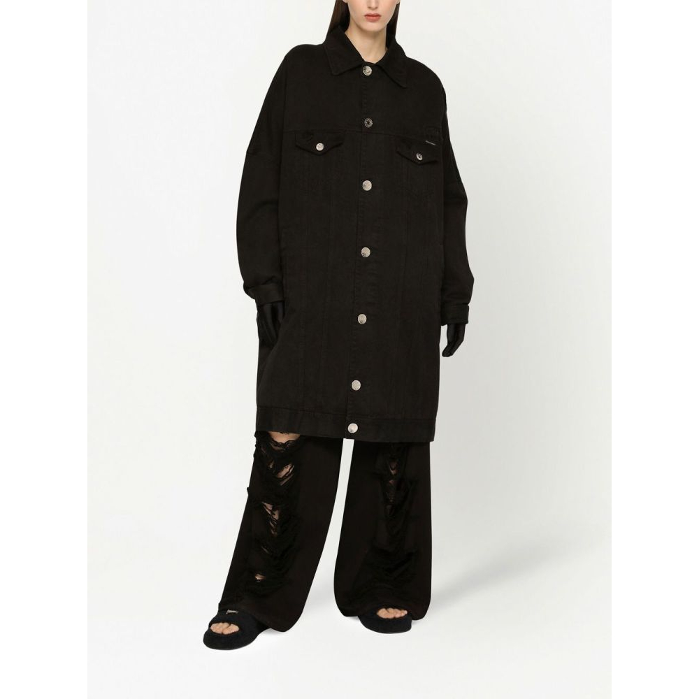 Veste en jeans 'Longline' pour Femmes