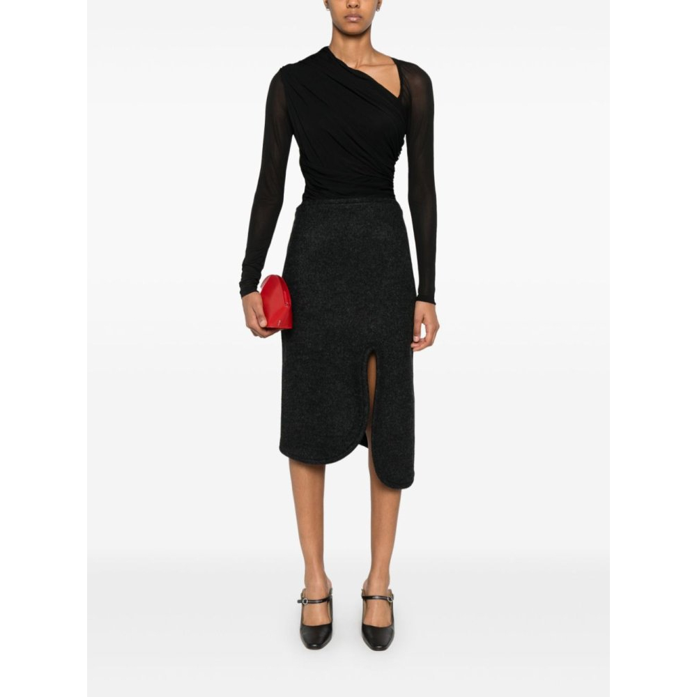 Jupe Midi 'Padded-Trim' pour Femmes