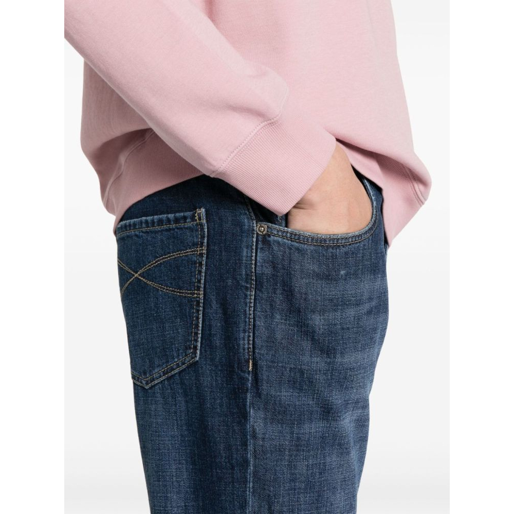 Men's 'Solomei-Embroidered Tapered' Jeans