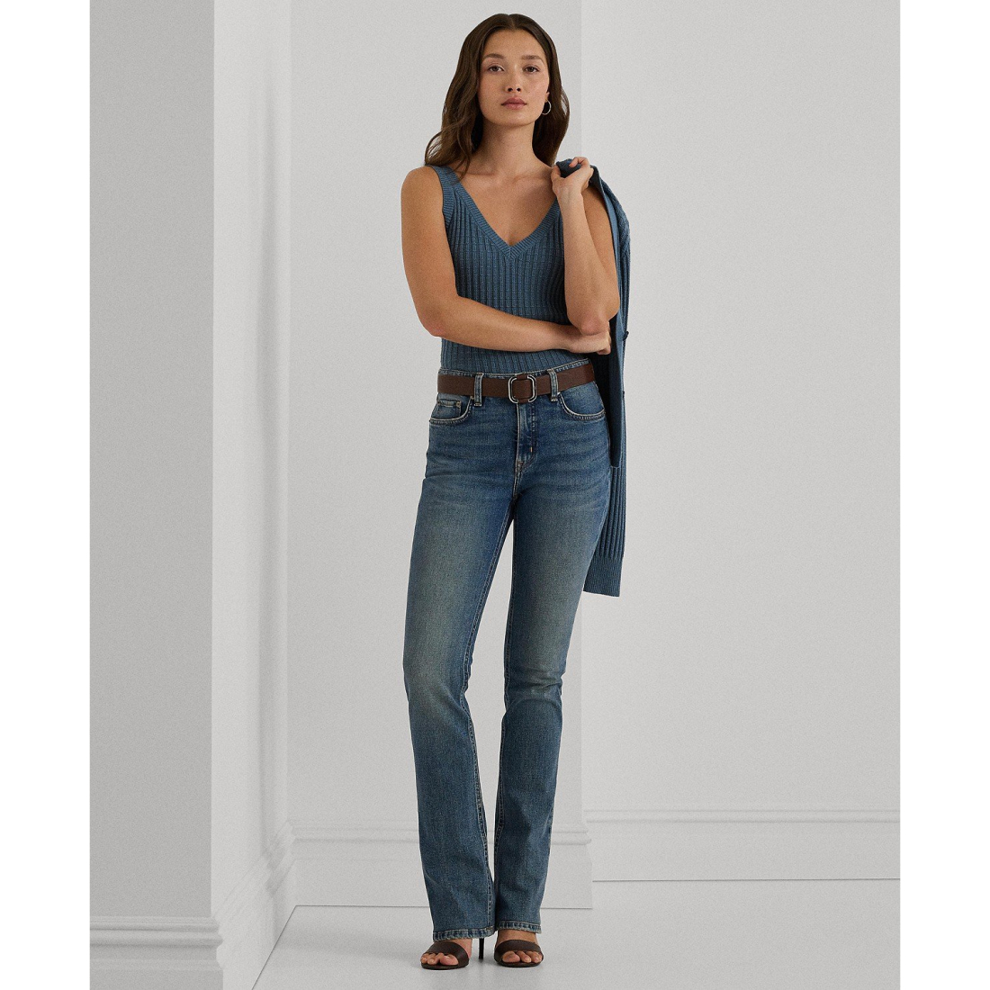 Women's 'Cropped Sweater' Tank Top