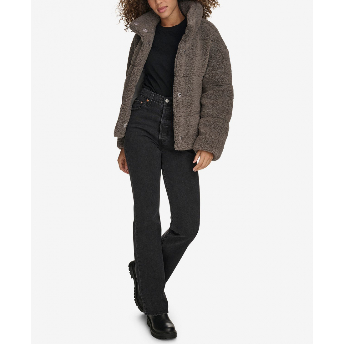 'Short Sherpa Teddy' Jacke für Damen