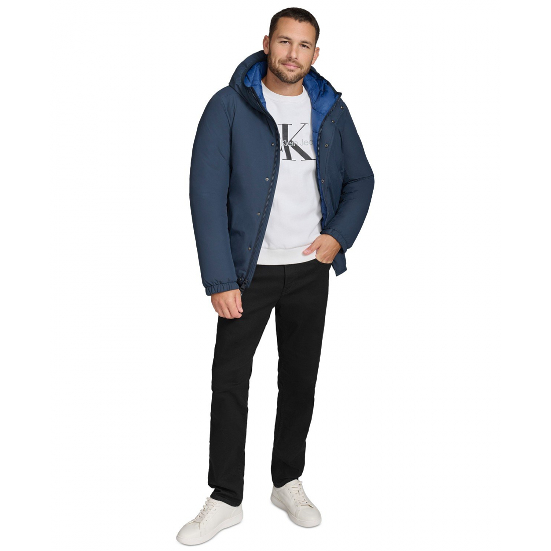 'Ripstop Hooded Puffer Jacket' Pufferjacke für Herren