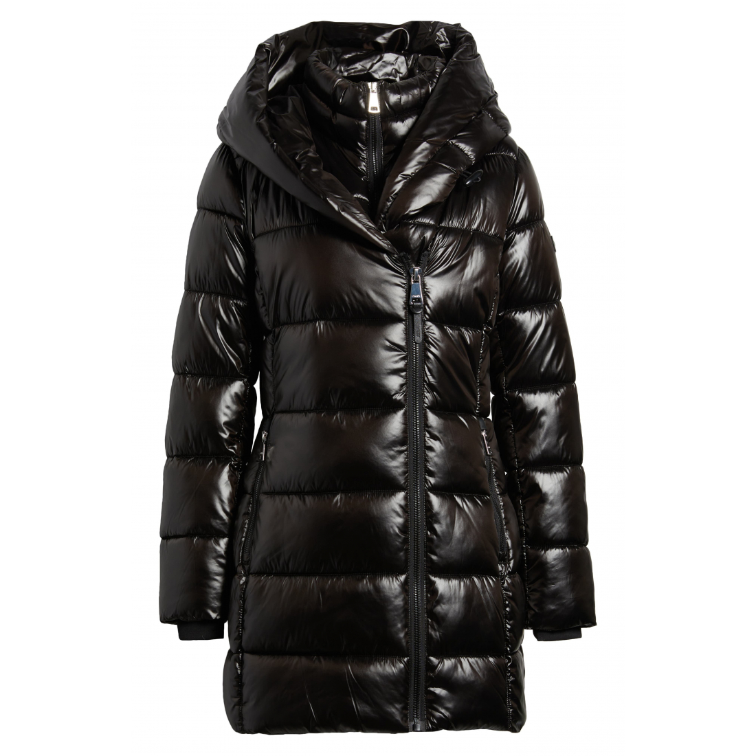 'Asymmetric Bib Packable Quilted' Mantel für Damen