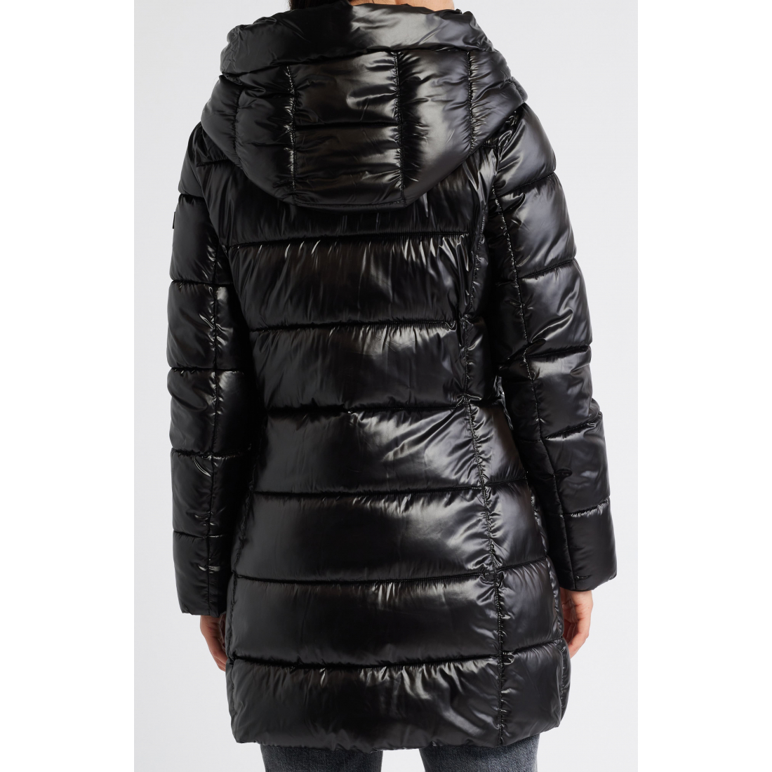 'Asymmetric Bib Packable Quilted' Mantel für Damen