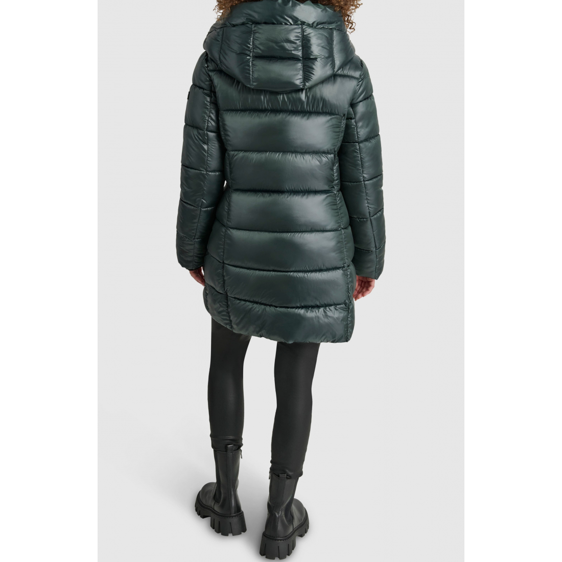 'Asymmetric Bib Packable Quilted' Mantel für Damen