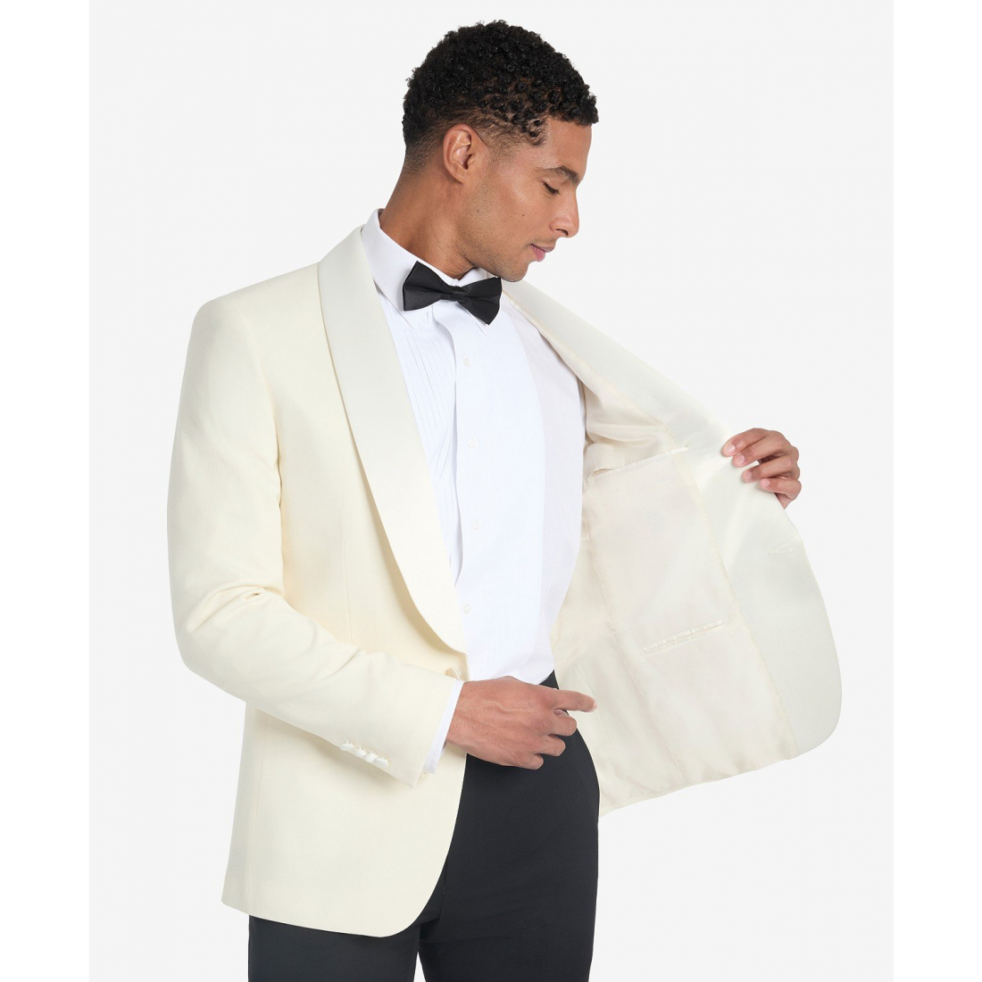 'Solid White Sport Coat' Klassischer Blazer für Herren