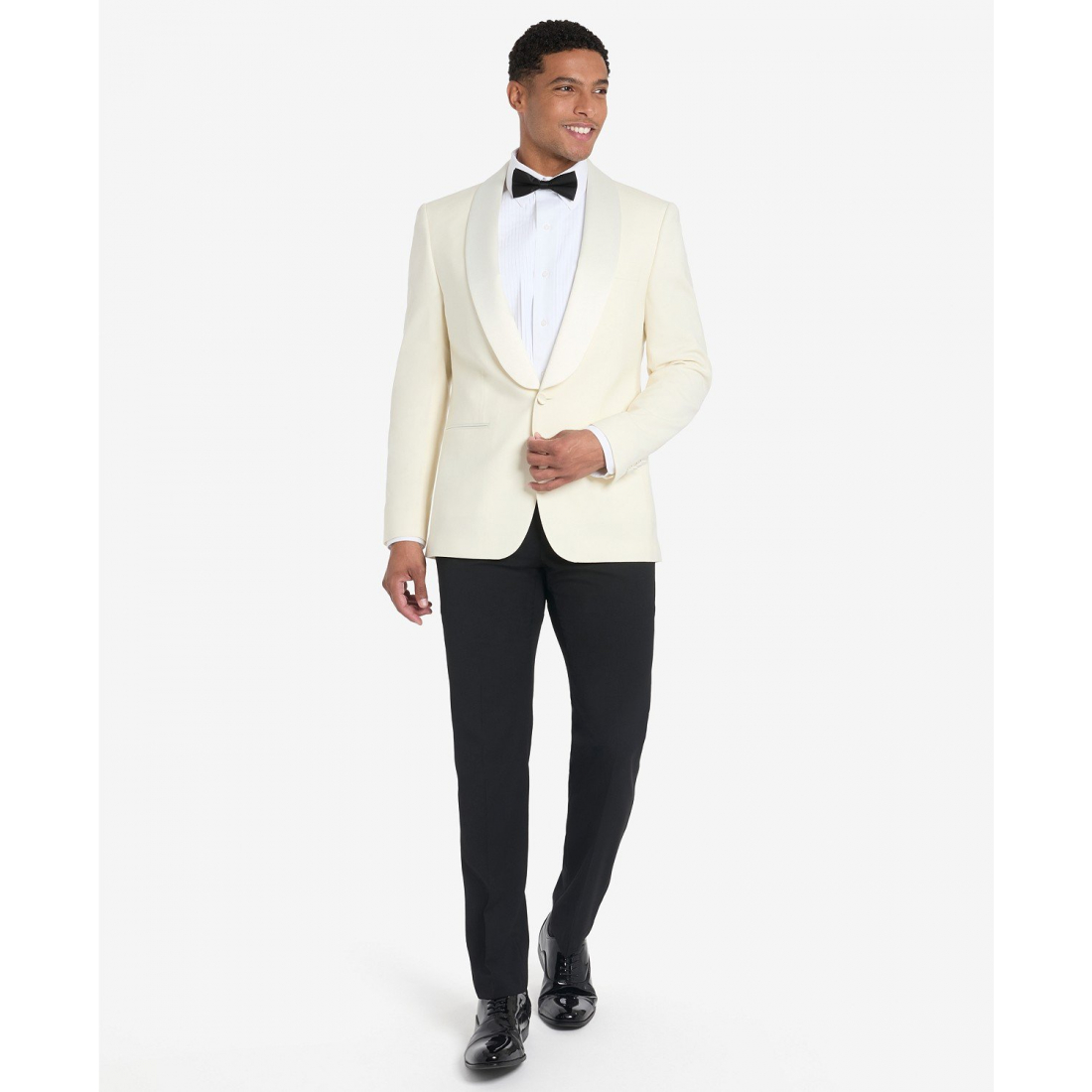 'Solid White Sport Coat' Klassischer Blazer für Herren