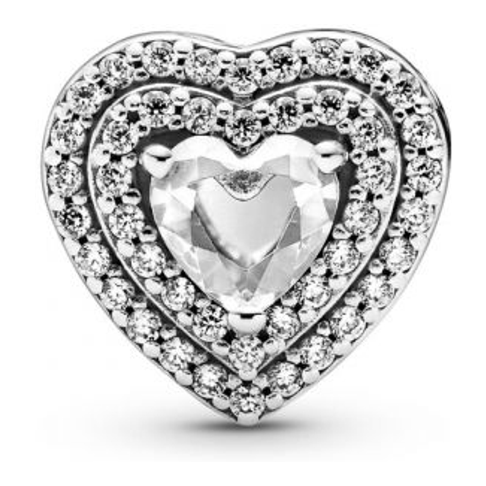 Charm 'Sparkling Leveled Hearts' pour Femmes