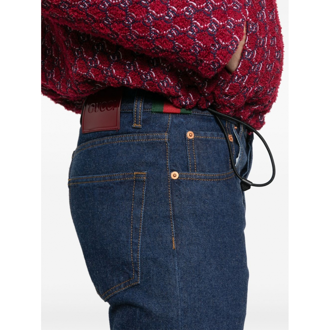 Men's 'Web-Stripe' Jeans