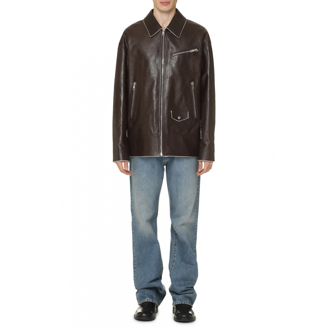Veste en cuir pour Hommes