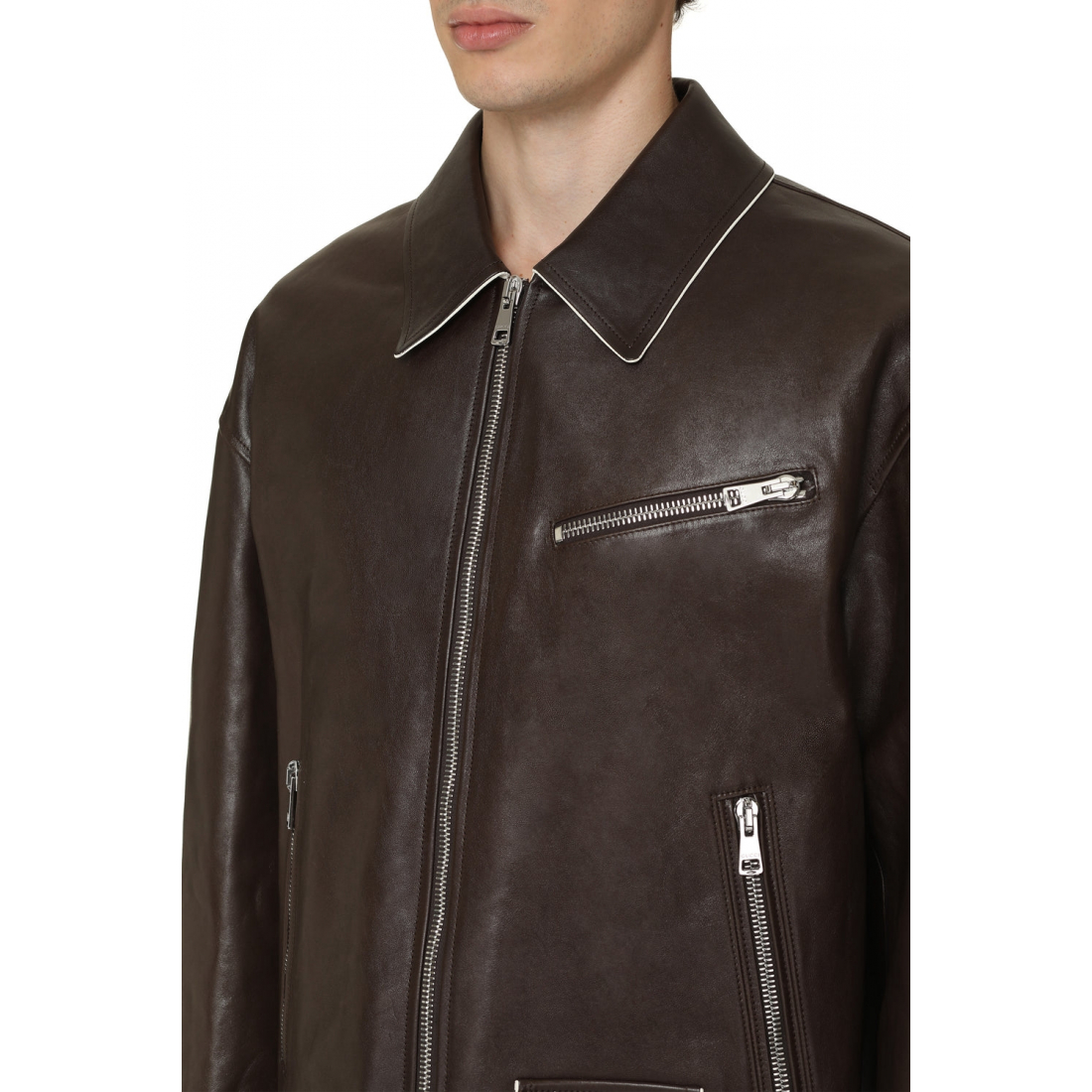 Veste en cuir pour Hommes