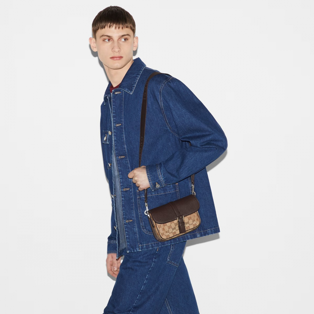 Men's 'Bi-Color GG Super' Mini Bag