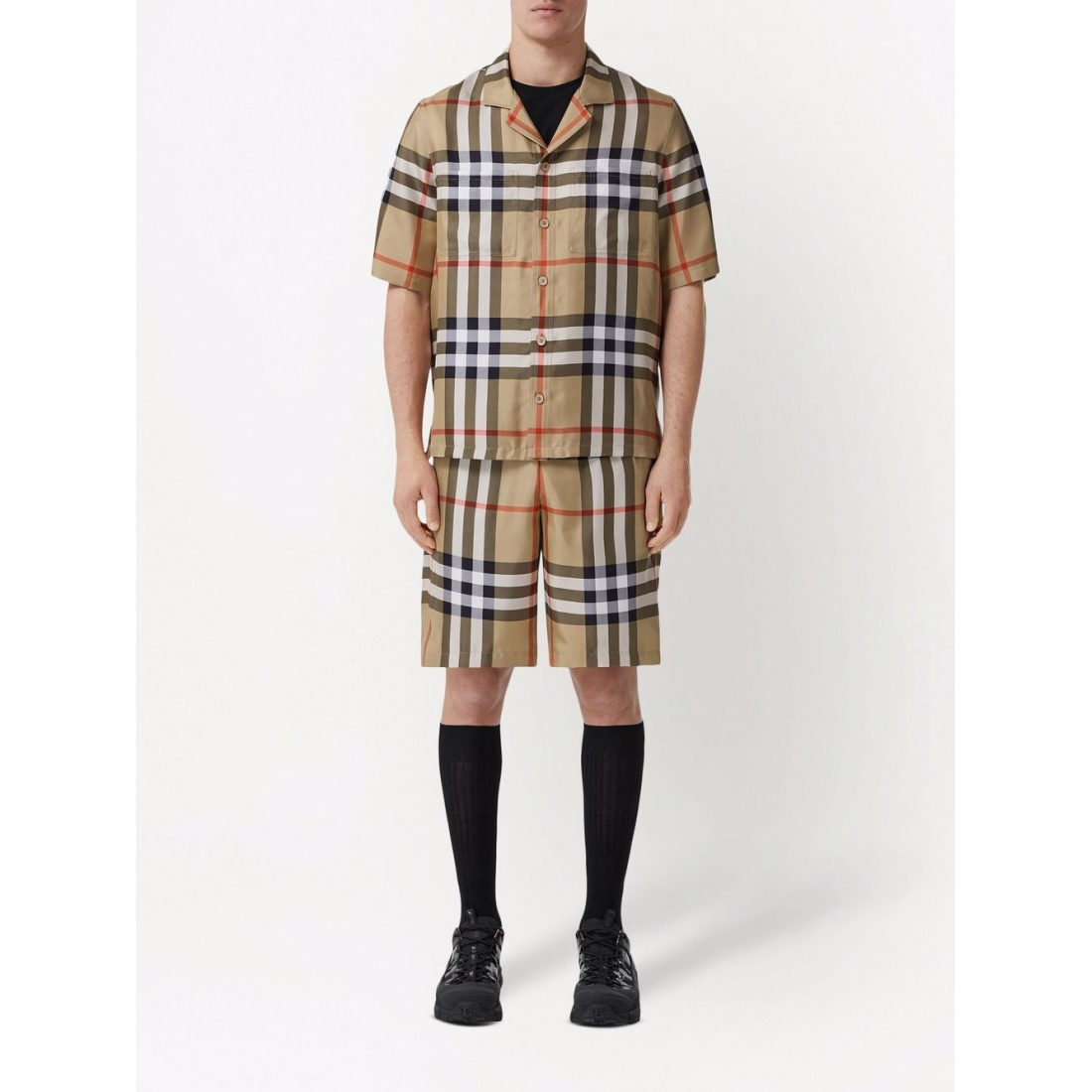 'Check' Kurzärmeliges Hemd für Herren