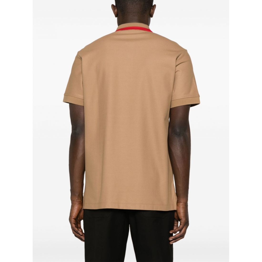 'Contrasting-Collar' Polohemd für Herren