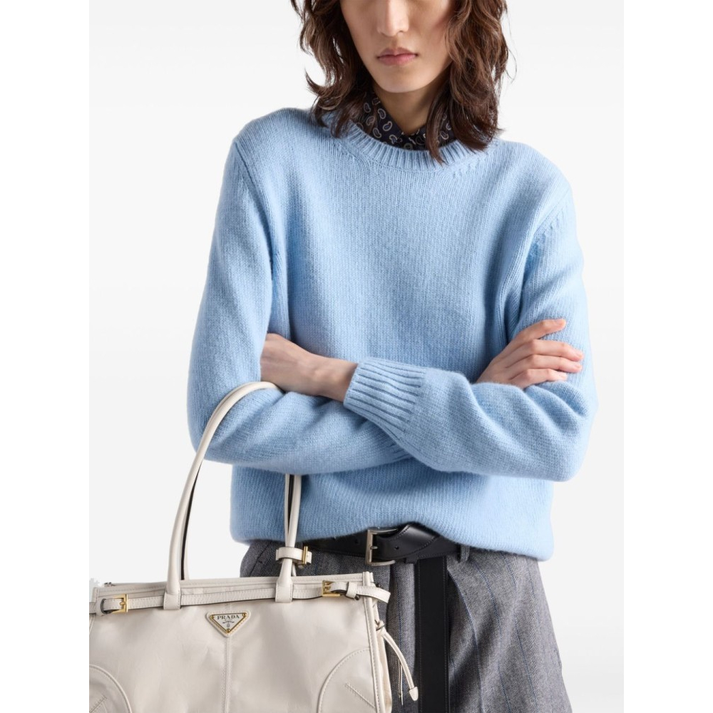 'Crew-Neck' Kaschmirpullover für Damen