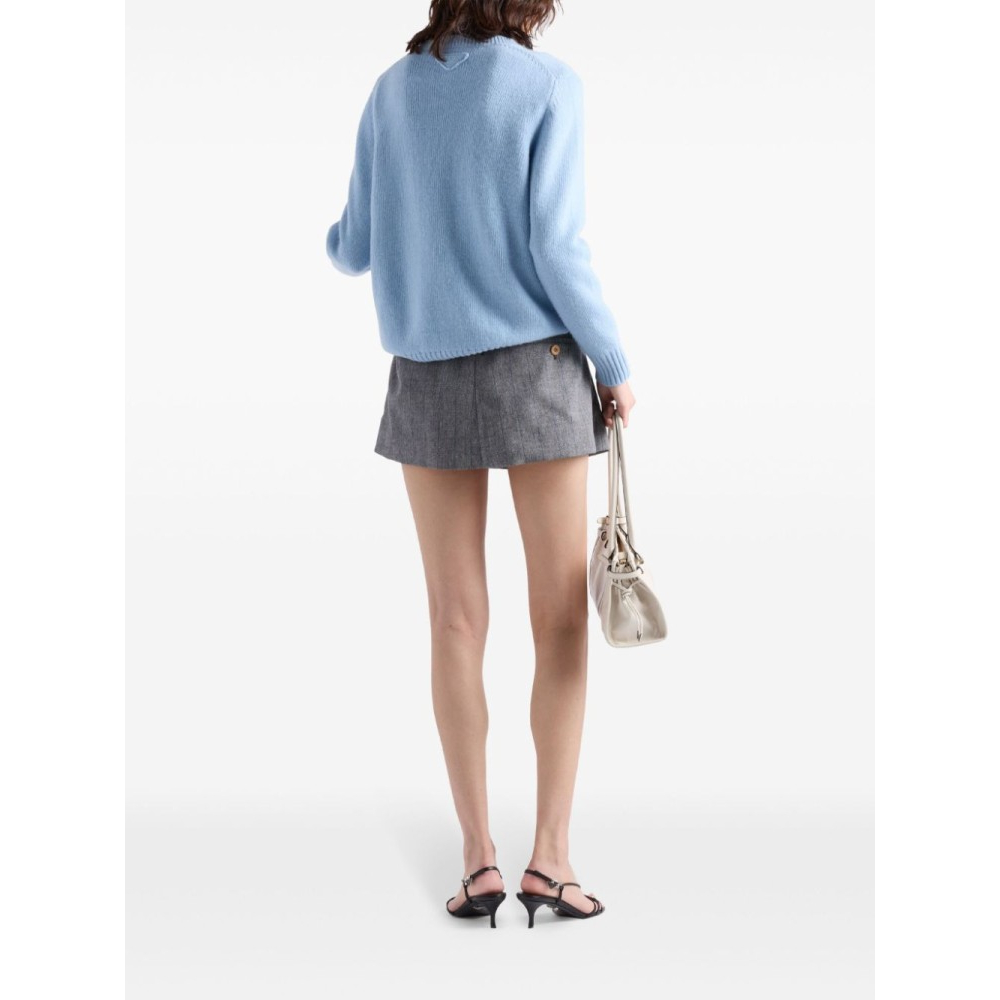 'Crew-Neck' Kaschmirpullover für Damen