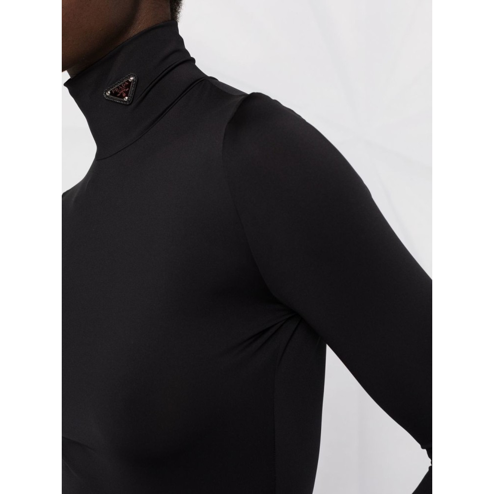 Top à manches longues 'Triangle-Logo' pour Femmes