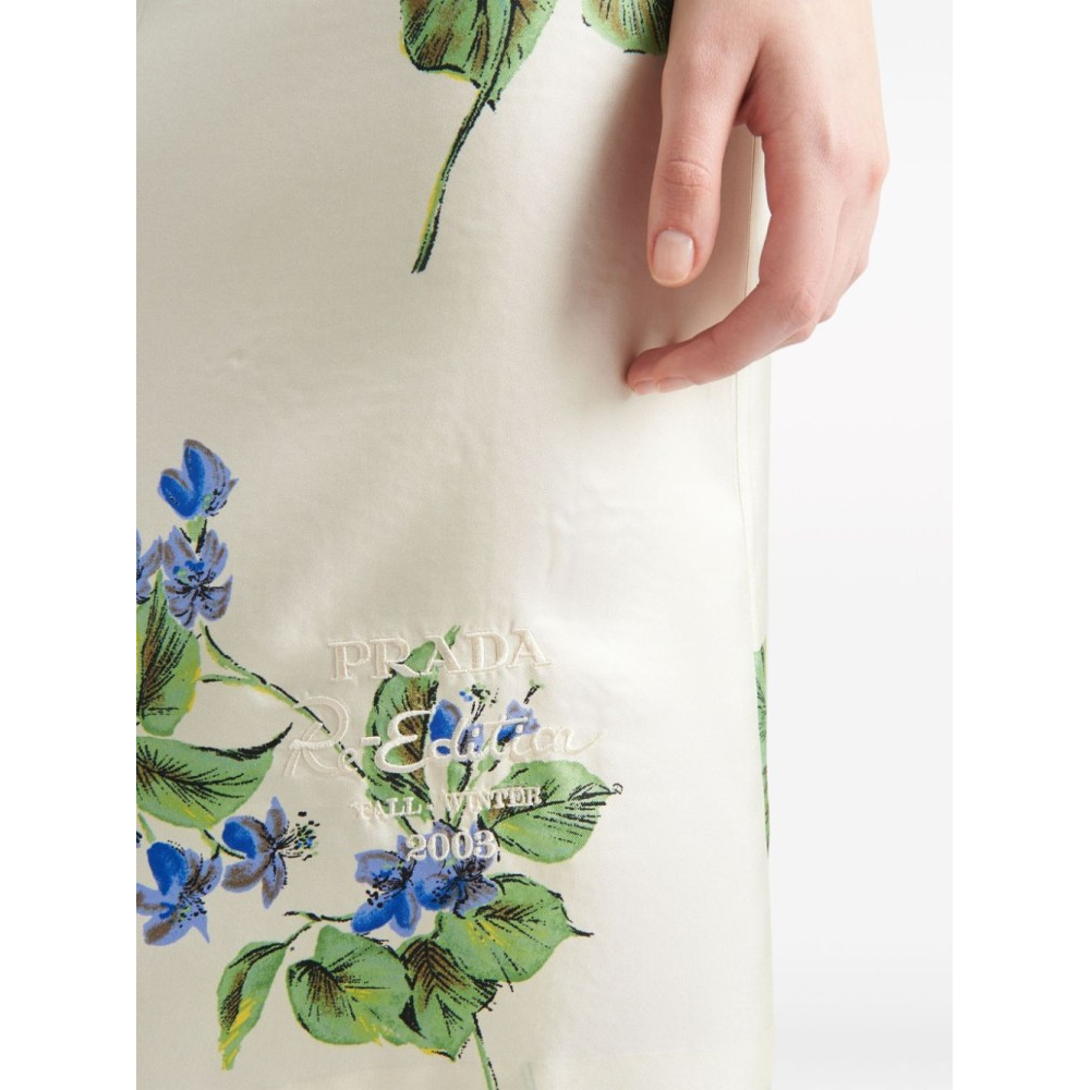 Robe Midi 'Floral-Print' pour Femmes