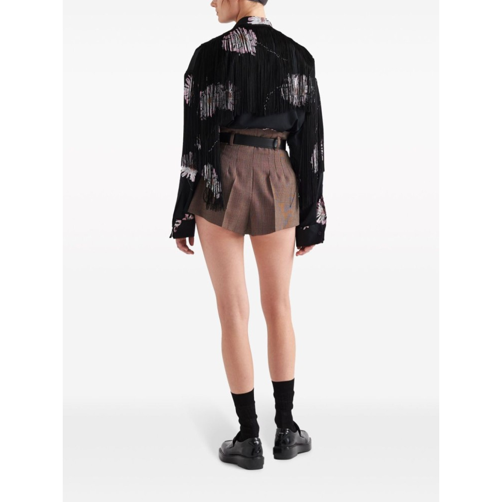 Chemise 'Floral-Print Fringed' pour Femmes