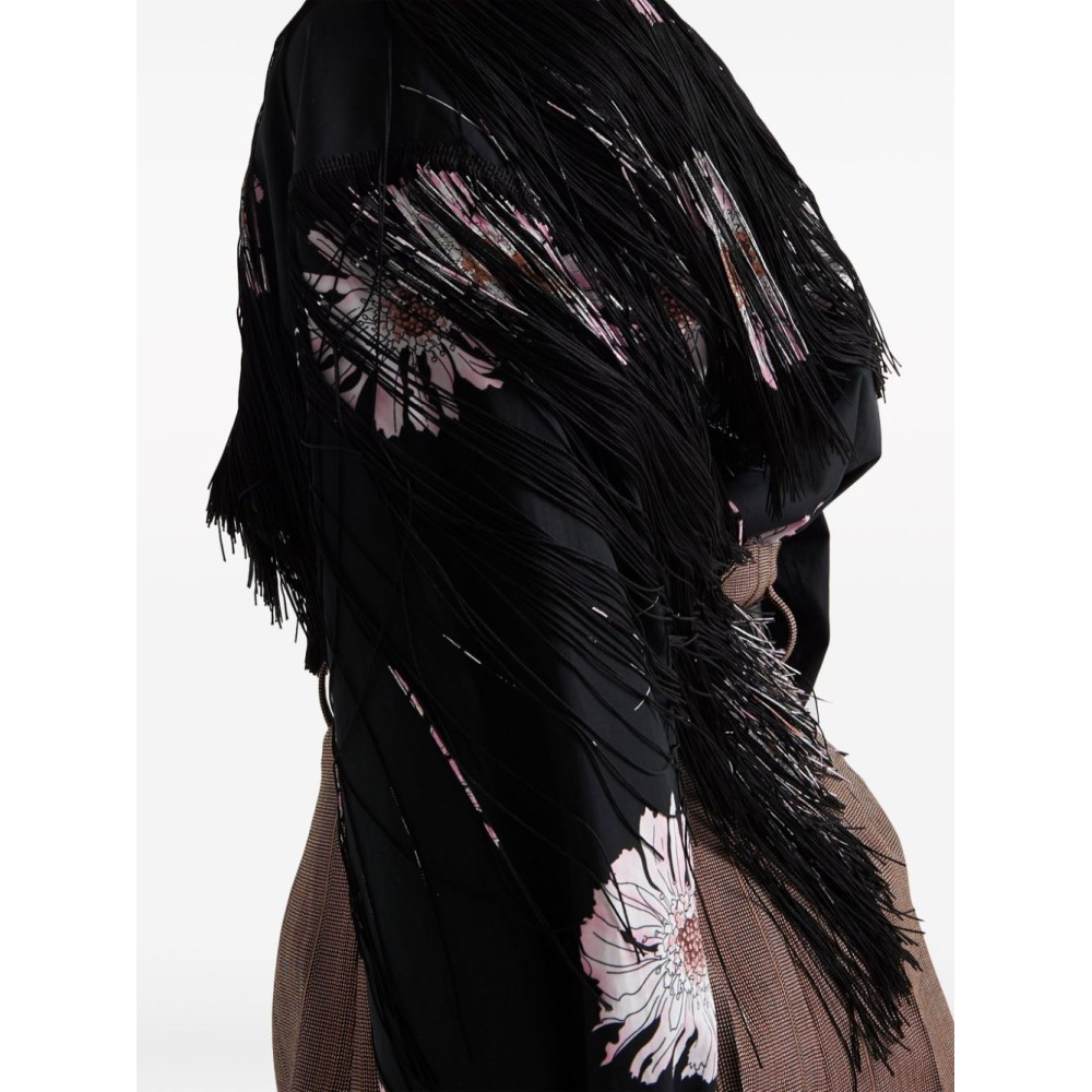 Chemise 'Floral-Print Fringed' pour Femmes