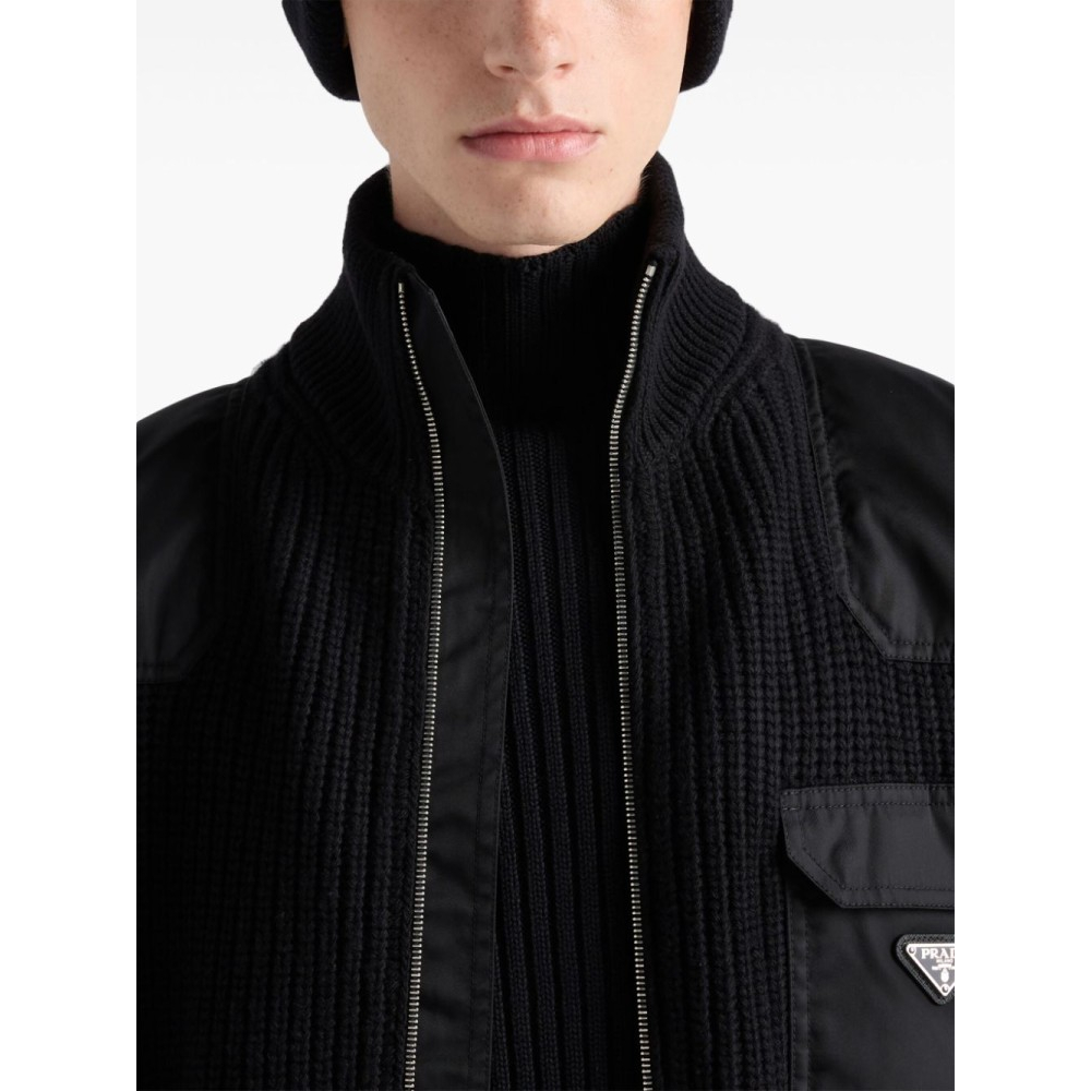Men's 'Logo-Patch Ribbed' Turtleneck Sweater