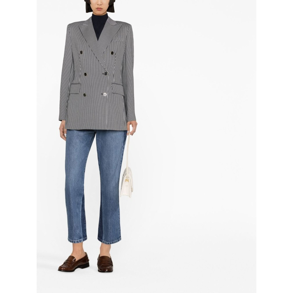 Blazer 'Peak-Lapel Striped' pour Femmes