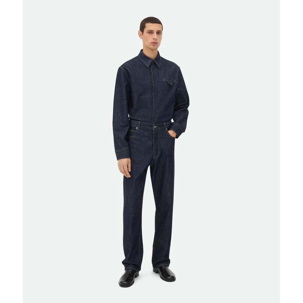 'Indigo' Denim-Hemd für Herren