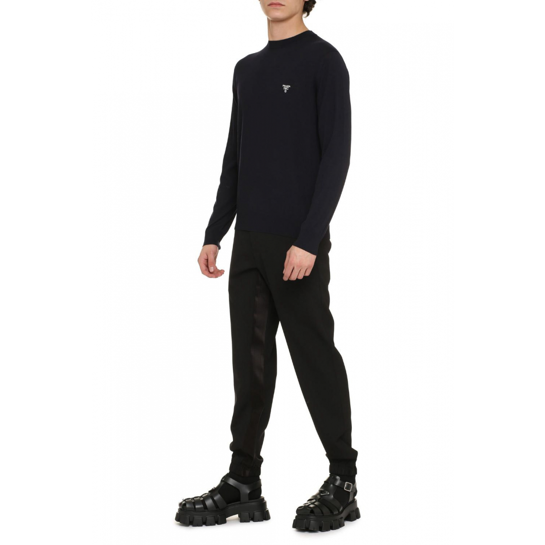 Pull 'Long Sleeve Crew Neck' pour Hommes