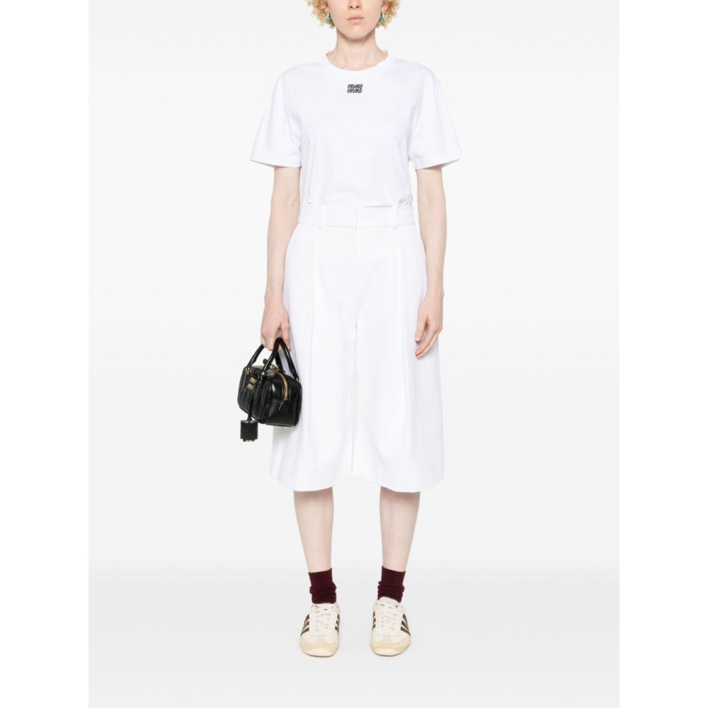 T-shirt 'Beaded-Logo' pour Femmes