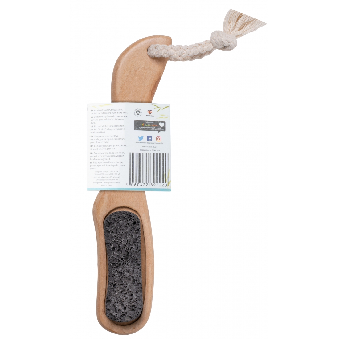 Pinceau et pierre ponce 'Lava Stone'
