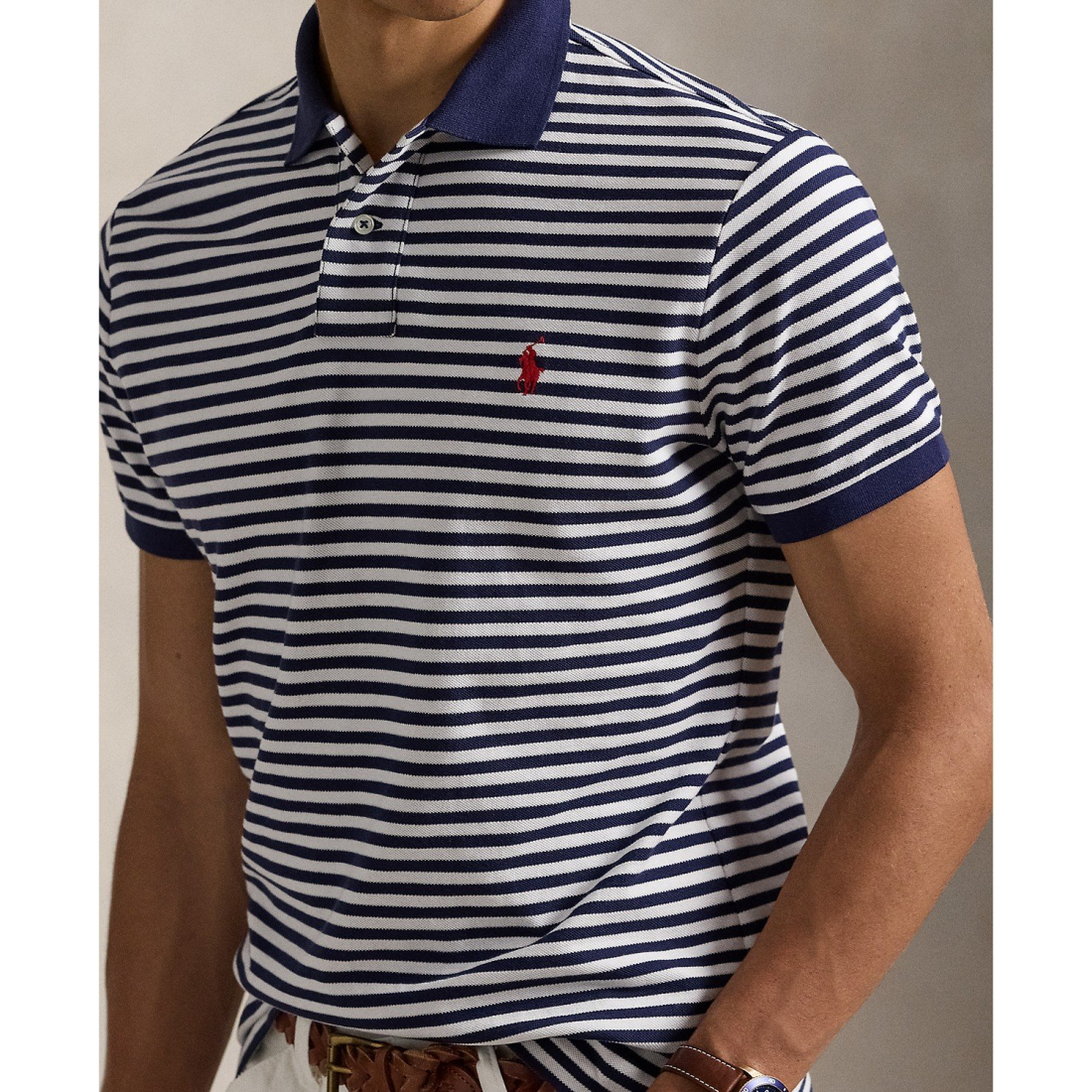 Polo 'Classic-Fit Striped' pour Hommes