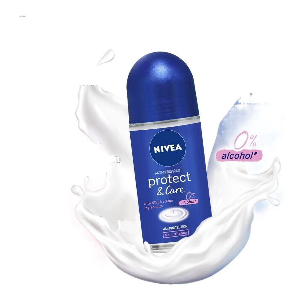 'Protect & Care 0% Alcohol' Roll-On Deodorant - 50 ml