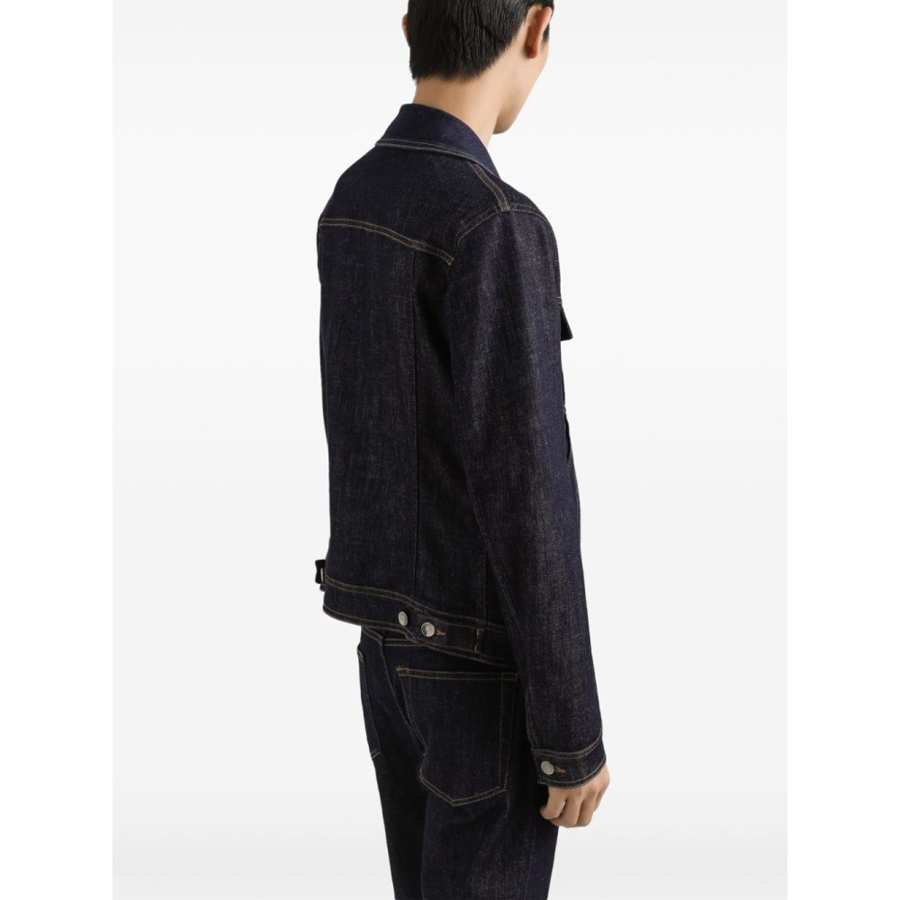 Veste en jeans 'Logo-Appliqué' pour Hommes