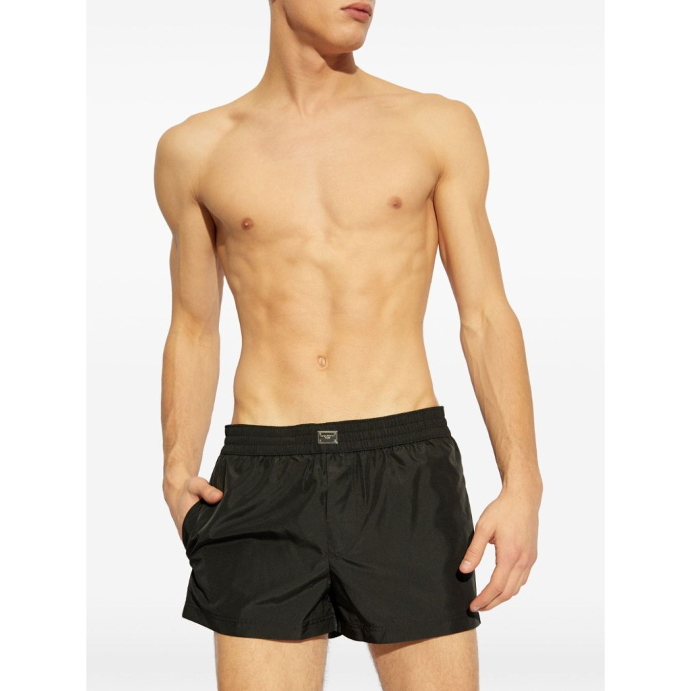 'Logo-Plaque' Badeshorts für Herren