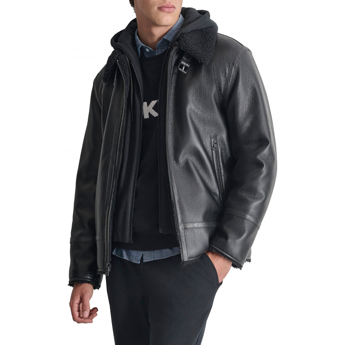Perfecto 'Water Resistant Faux Shearling Lined' pour Hommes