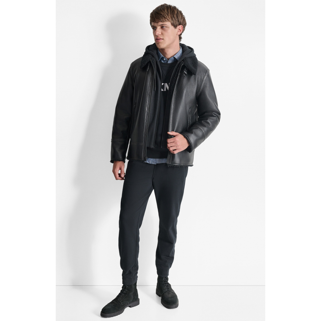 Perfecto 'Water Resistant Faux Shearling Lined' pour Hommes