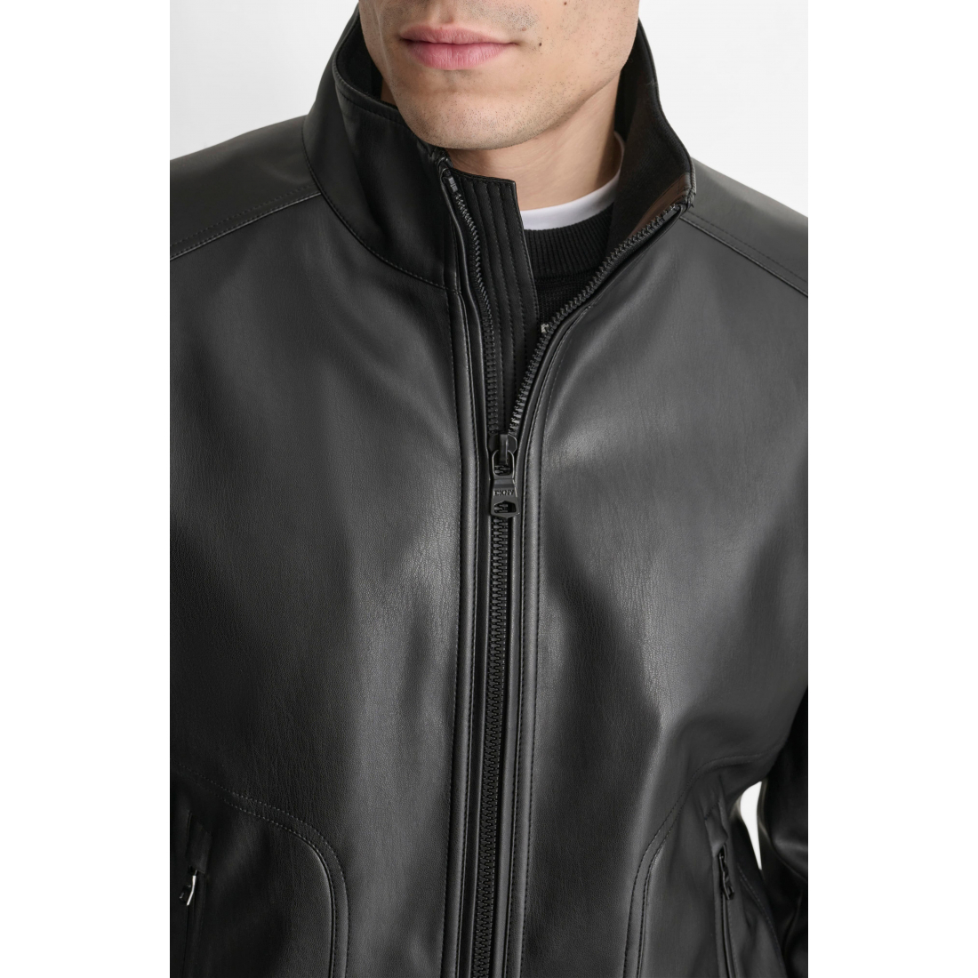 Blouson bomber 'Faux Leather' pour Hommes