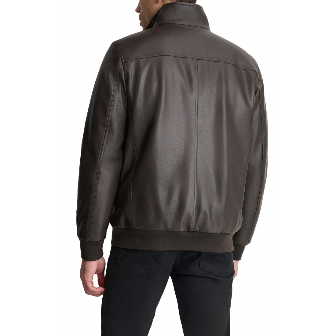 Blouson bomber 'Faux Leather' pour Hommes