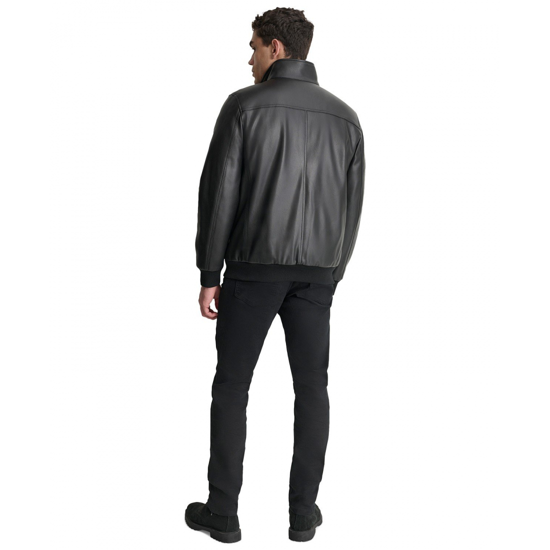 Blouson bomber 'Smooth Faux-Leather' pour Hommes