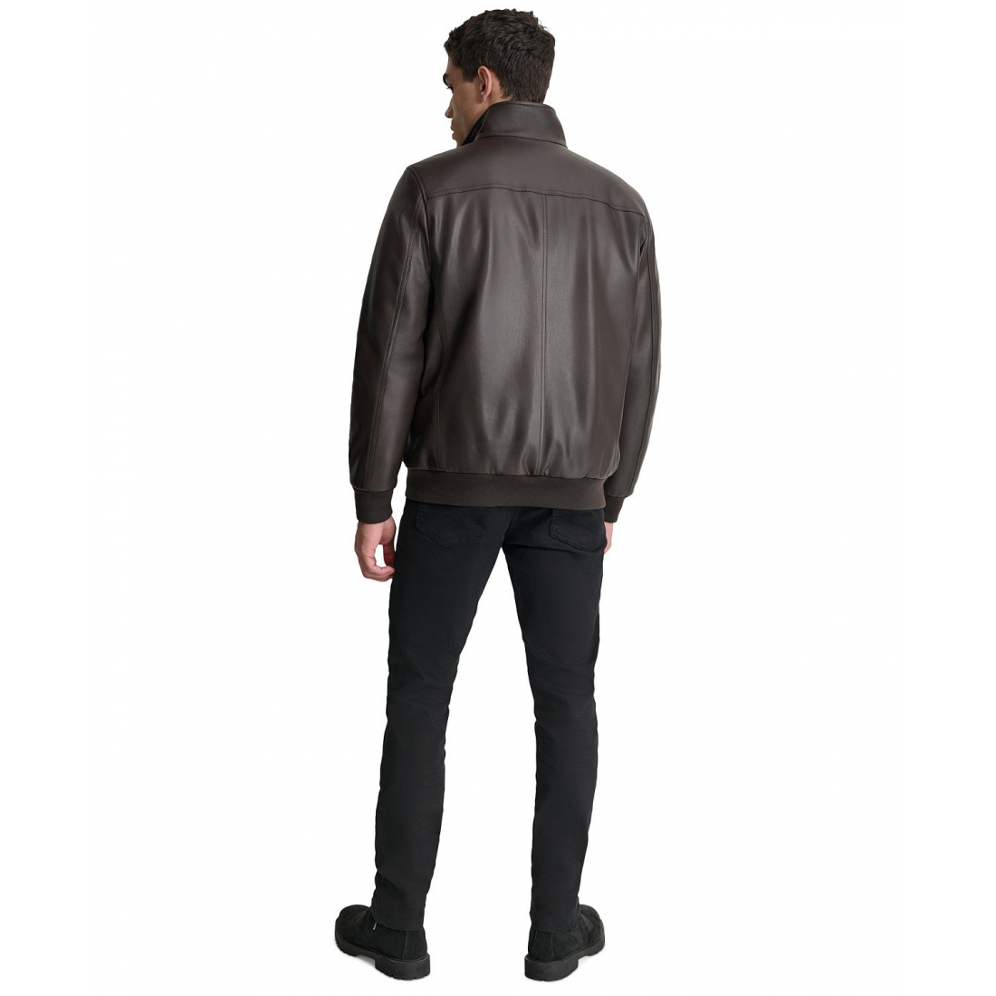 Blouson bomber 'Smooth Faux-Leather' pour Hommes