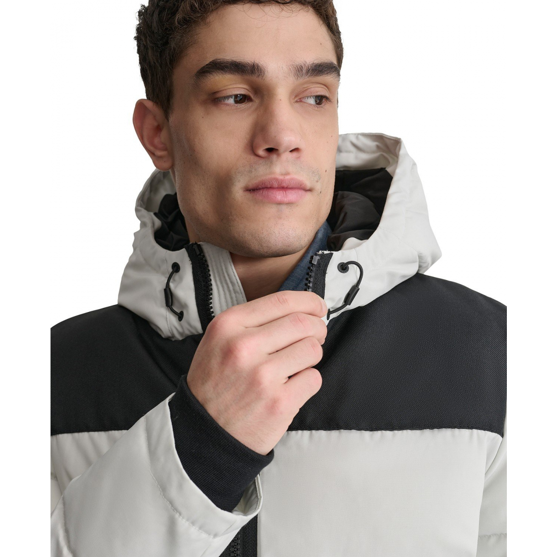 Manteau matelassé 'Mixed-Media' pour Hommes